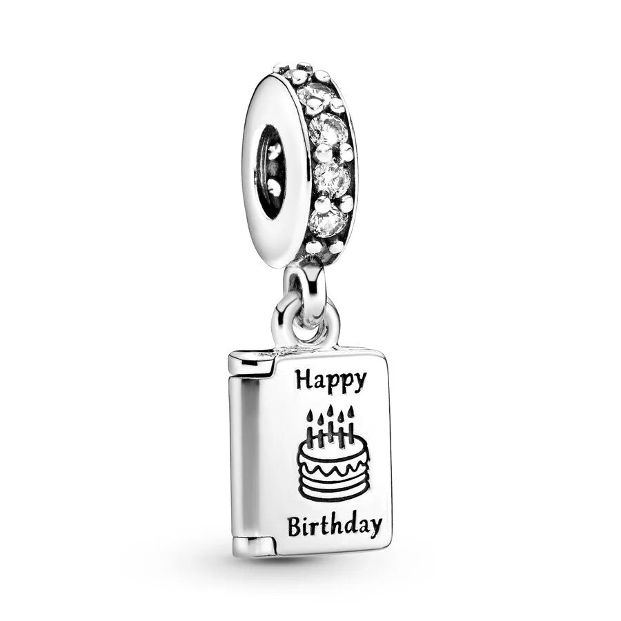 Joyas con dijes de plata 925 para pulsera.