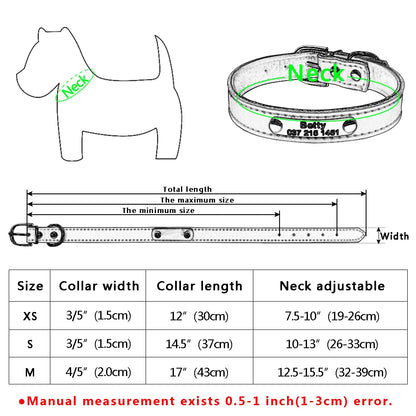 Collier en cuir pour chien ou chat personnalisable et ajustable - Ismajon